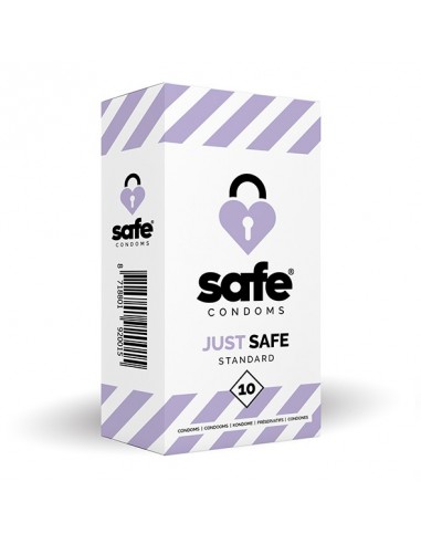 SAFE - Condoms Just Safe Standard (10 pcs) - Prezerwatywy klasyczne - 1