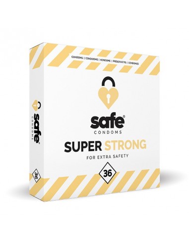 SAFE -  Condoms Super Strong for Extra Safety (36 pcs) - Prezerwatywy klasyczne - 1