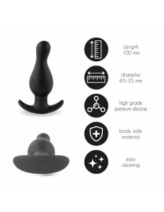 FeelzToys - Plugz Butt Plug Black Nr. 2 - Korki analne silikonowe - 1 2