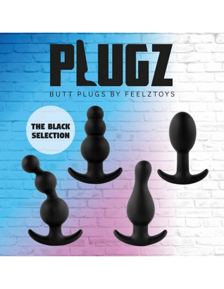 FeelzToys - Plugz Butt Plug Black Nr. 2 - Korki analne silikonowe - 5