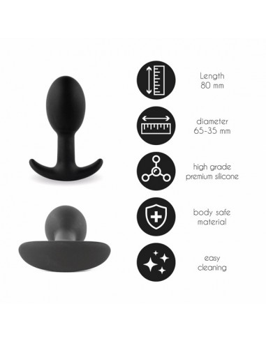 FeelzToys - Plugz Butt Plug Black Nr. 3 - Korki analne silikonowe - 2
