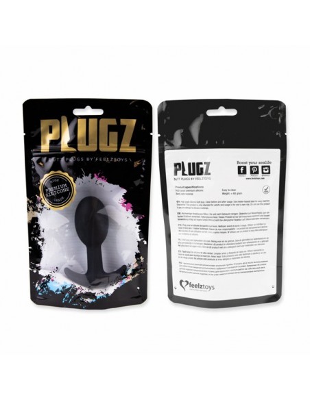 FeelzToys - Plugz Butt Plug Black Nr. 3 - Korki analne silikonowe - 3