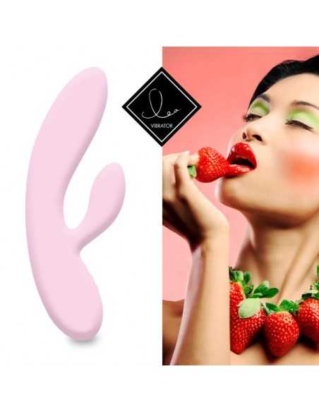 Wielofunkcyjny Wibrator Królik Lea Rabbit Vibrator Strawberry - Wibratory Króliczki - 2