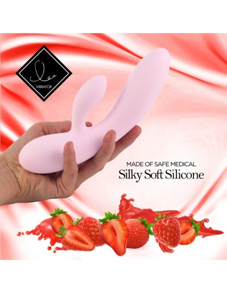 Wielofunkcyjny Wibrator Królik Lea Rabbit Vibrator Strawberry - Wibratory Króliczki - 4