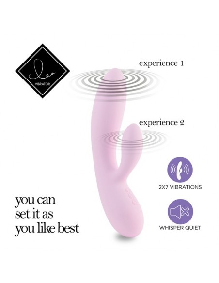 Wielofunkcyjny Wibrator Królik Lea Rabbit Vibrator Strawberry - Wibratory Króliczki - 6