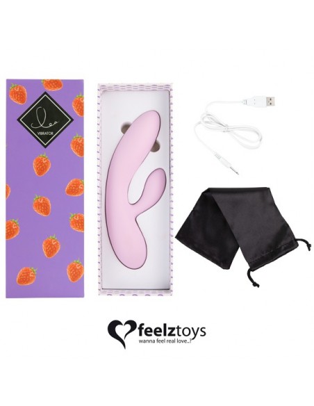 Wielofunkcyjny Wibrator Królik Lea Rabbit Vibrator Strawberry - Wibratory Króliczki - 8