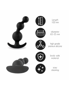 FeelzToys - Plugz Butt Plug Black Nr. 4 - Korki analne silikonowe - 1 2