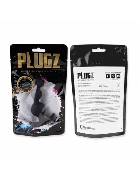 FeelzToys - Plugz Butt Plug Black Nr. 4 - Korki analne silikonowe - 3