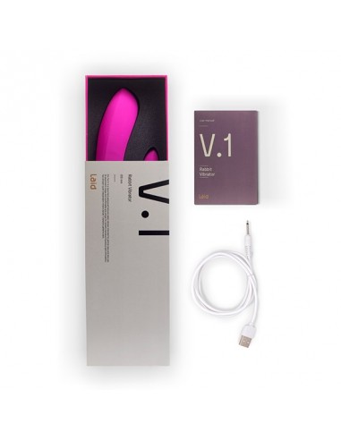 Laid - V.1 Silicone Rabbit Vibrator Pink - Wibratory Punktu G - 7