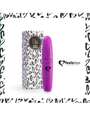 FeelzToys - Ella Lipstick Vibrator Purple - Stymulatory łechtaczki klasyczne - 1