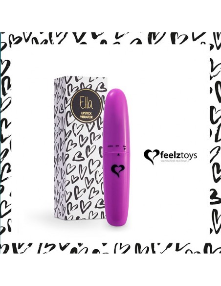 FeelzToys - Ella Lipstick Vibrator Purple - Stymulatory łechtaczki klasyczne - 1