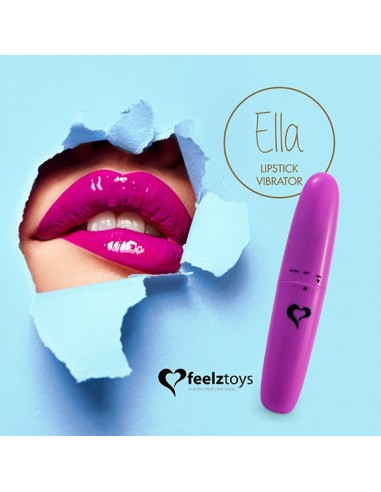 FeelzToys - Ella Lipstick Vibrator Purple - Stymulatory łechtaczki klasyczne - 5