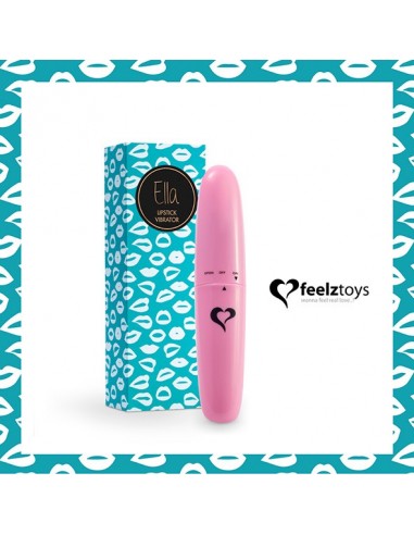 FeelzToys - Ella Lipstick Vibrator Pink - Stymulatory łechtaczki klasyczne - 1