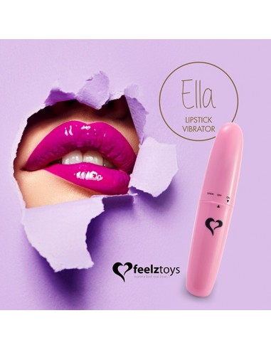 FeelzToys - Ella Lipstick Vibrator Pink - Stymulatory łechtaczki klasyczne - 5