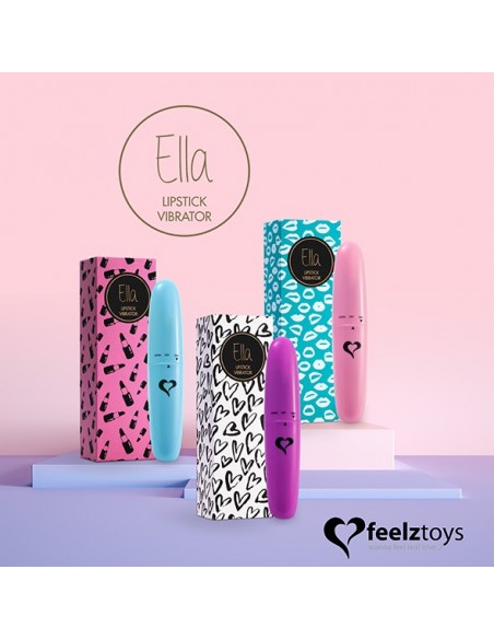 FeelzToys - Ella Lipstick Vibrator Pink - Stymulatory łechtaczki klasyczne - 6