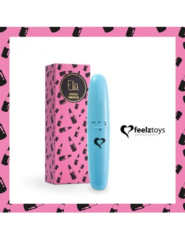 FeelzToys - Ella Lipstick Vibrator Light Blue - Stymulatory łechtaczki klasyczne - 1
