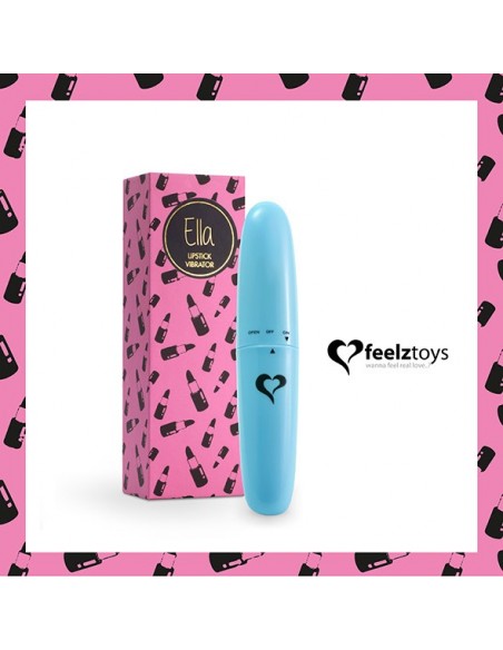 FeelzToys - Ella Lipstick Vibrator Light Blue - Stymulatory łechtaczki klasyczne - 1