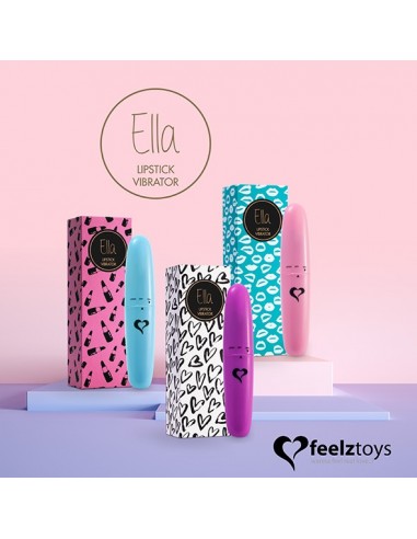 FeelzToys - Ella Lipstick Vibrator Light Blue - Stymulatory łechtaczki klasyczne - 6