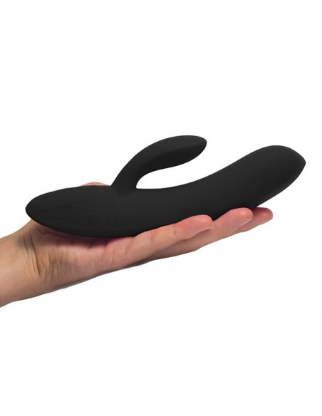 Laid - V.1 Silicone Rabbit Vibrator Black - Wibratory Punktu G - 9