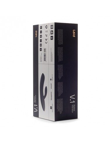 Laid - V.1 Silicone Rabbit Vibrator Purple - Wibratory Punktu G - 3