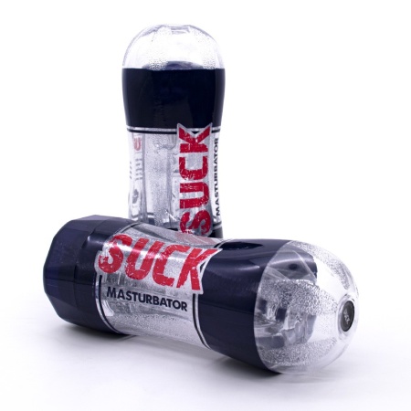 Masturbator Pussy 17 cm przezroczysty z funkcją ssania - 1