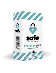 SAFE - Condoms Perform Safe Performance (10 pcs) - Prezerwatywy klasyczne - 1