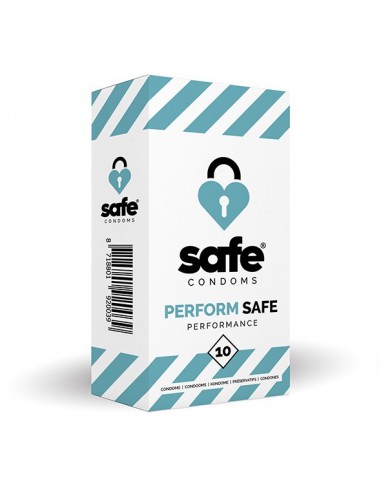 SAFE - Condoms Perform Safe Performance (10 pcs) - Prezerwatywy klasyczne - 1