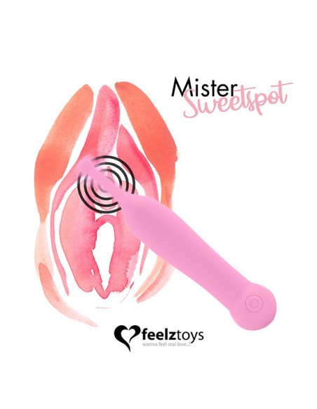 FeelzToys - Mister Sweetspot Clitoral Vibrator Pink - Stymulatory łechtaczki klasyczne - 2