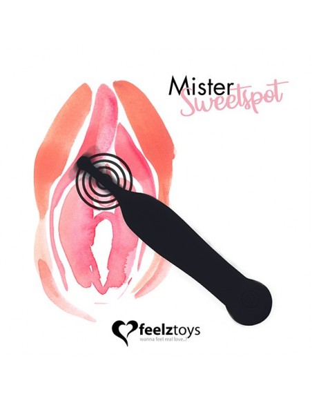 FeelzToys -  Mister Sweetspot Clitoral Vibrator Black - Stymulatory łechtaczki klasyczne - 2