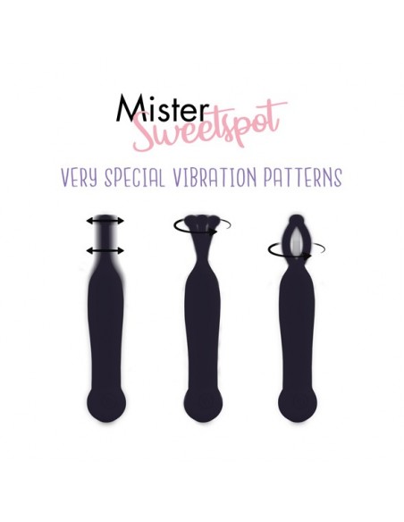 FeelzToys -  Mister Sweetspot Clitoral Vibrator Black - Stymulatory łechtaczki klasyczne - 3