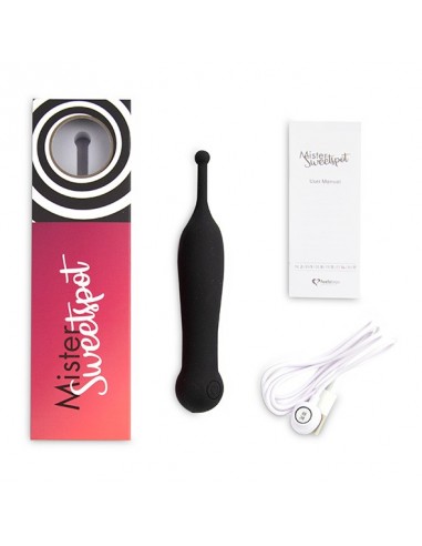 FeelzToys -  Mister Sweetspot Clitoral Vibrator Black - Stymulatory łechtaczki klasyczne - 4