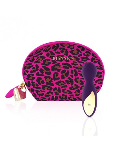 Mini Masażer RS - Essentials - Lovely Leopard Mini Wand Deep Purple - Wibratory Mini - 1