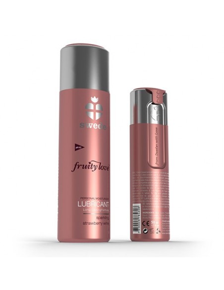Swede - Fruity Love Lubricant Strawberry Wine 100 ml - Lubrykanty do seksu oralnego - 2