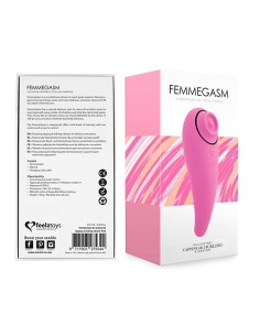 FeelzToys - FemmeGasm Tapping / Tickling Vibrator Pink - Stymulatory łechtaczki klasyczne - 1 2