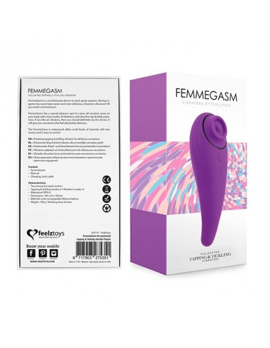 FeelzToys - FemmeGasm Tapping / Tickling Vibrator Purple - Stymulatory łechtaczki klasyczne - 2