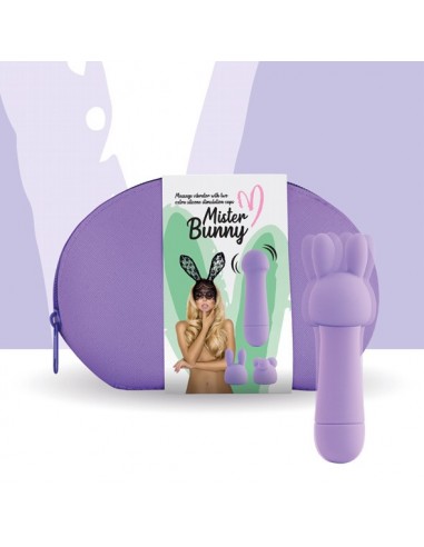 Wielofunkcyjny Wibrator Królik Mister Bunny Massage Vibrator With 2 Caps Pink - Wibratory Króliczki - 1