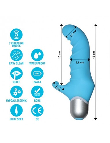 FeelzToys - Fonzie Vibrator Blue - Wibratory Punktu G - 4
