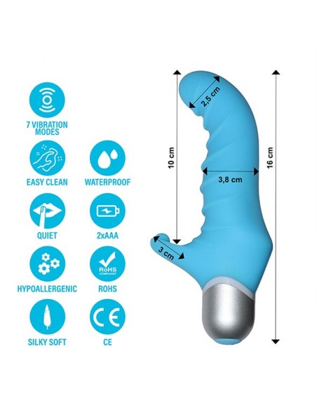 FeelzToys - Fonzie Vibrator Blue - Wibratory Punktu G - 4