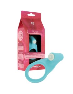 Wibrujący pierścień na penisa Muvee Cockring Niebieski - Pierścienie erekcyjne wibrujące - 1