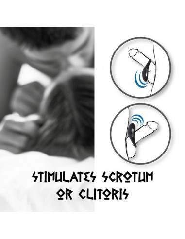 Wibrujący pierścień na penisa Thor Cockring Niebieski - Pierścienie erekcyjne wibrujące - 4