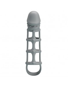 PRETTY LOVE - Penis Sleeve with Ball Strap - Przedłużki i nakładki na penisa - 1