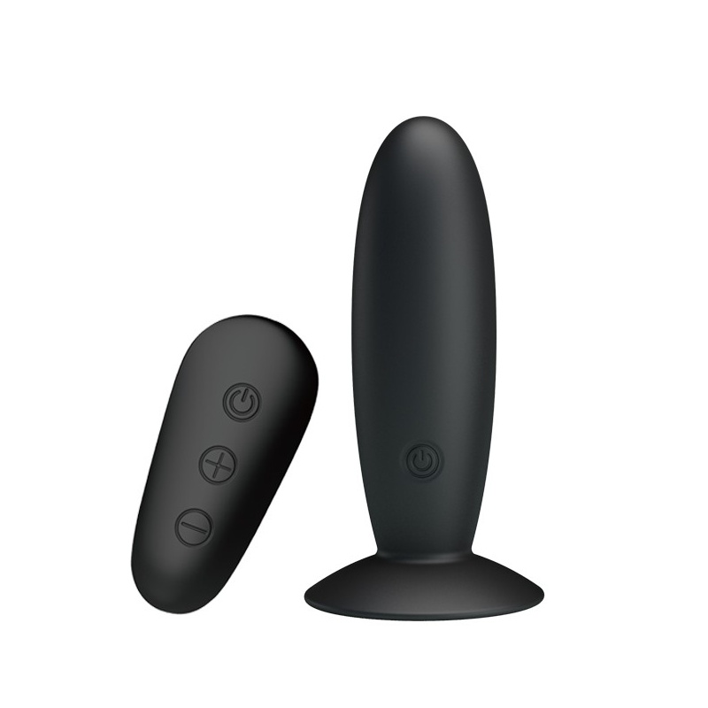 Wibrator analny Mr. Play z pilotem, silikonowy, 11 cm - 1