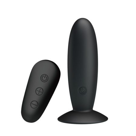 Wibrator analny Mr. Play z pilotem, silikonowy, 11 cm - 1
