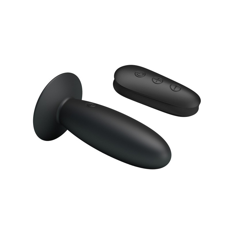Wibrator analny Mr. Play z pilotem, silikonowy, 11 cm - 3