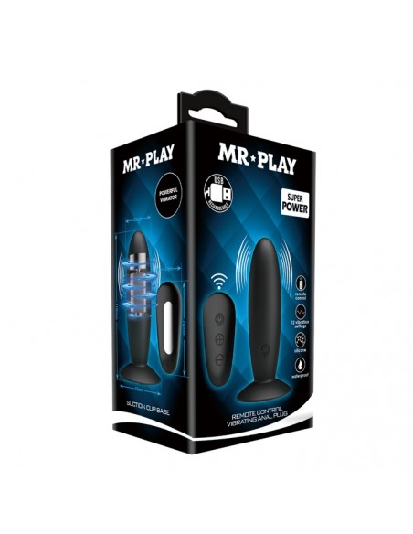 MR PLAY - Remote Control Vibrating Anal Plug - Kulki i korki analne wibrujące - 9