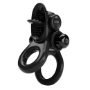 Wibrujący pierścień Passionate Ring z 10 funkcjami i stymulatorem łechtaczki (14 cm) - 1