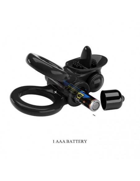 Wibrujący pierścień na penisa PASSIONATE RING - Pierścienie erekcyjne wibrujące - 8