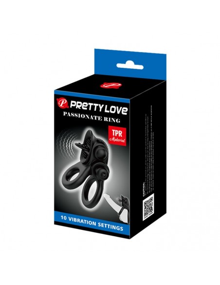 Wibrujący pierścień na penisa PASSIONATE RING - Pierścienie erekcyjne wibrujące - 9
