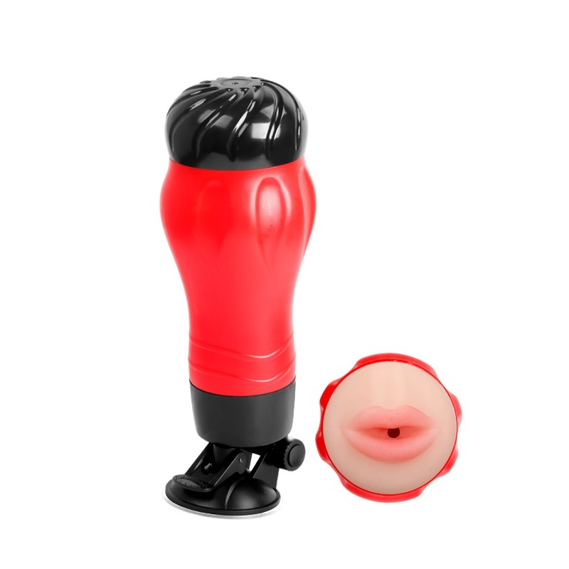 Stroker Flora Mouth z przyssawką - Superskin TPR, 285 × 115 × 115 mm - 1