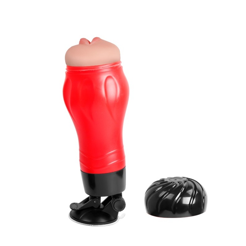 Stroker Flora Mouth z przyssawką - Superskin TPR, 285 × 115 × 115 mm - 4